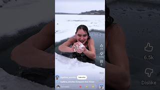 🥶 Inside Frozen Lake Challenge!? (Wait For End Magic) ❄️ #shorts #icequeen #viral