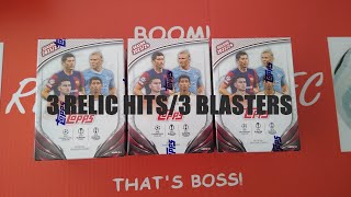 **NEW 1st LOOK/3 RELIC HITS** TOPPS FLAGSHIP CHAMPIONS OF EUROPE 2024 ***3 BLASTER BOXES***