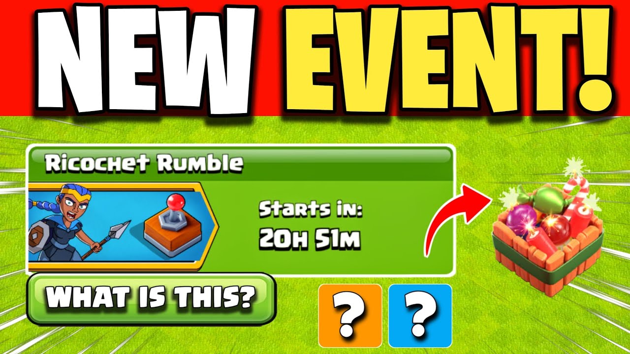 RICOCHET RUMBLE! SPECIAL EVENT COMING IN CLASH OF CLANS NEW UPDATE 