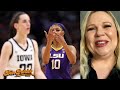 Holly Rowe Discusses Angel Reese&#39;s Gesture To Caitlin Clark | 04/03/23