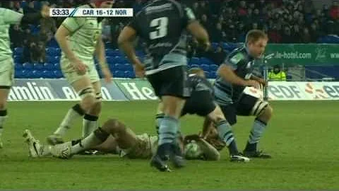 Xavier Rush red card for high tackle on Courtney L...