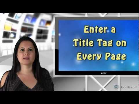 Joomla SEO Mistake #1 - Ingoring the title tag