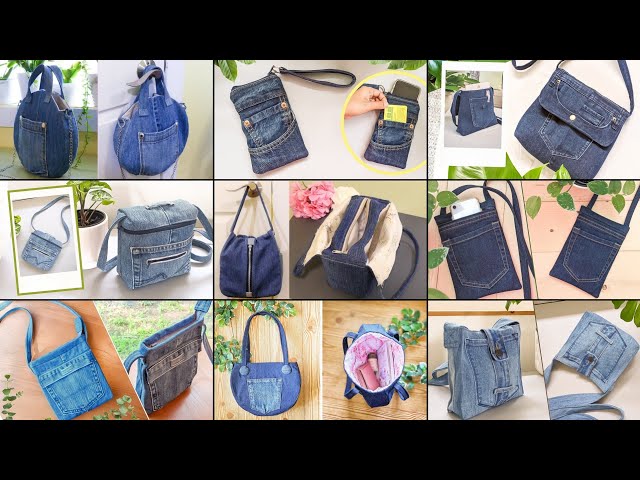 DIY BAG/JEANS BAG/HANDBAG INSERT ORGANIZER/RECYCLE OLD JEANS/EASY TUTORIAL/ DIY IDEA/DIY กระเป๋า 