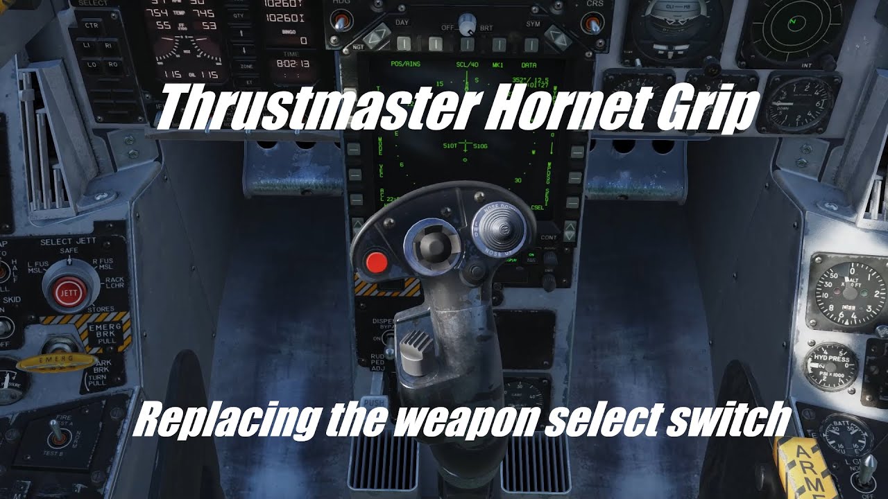 Weapon select switch replacement on a Thrustmaster Hornet Grip
