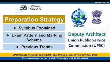 UPSC CPWD Deputy Architect 2023 Preparation Strategy  |  Syllabus Insights, Previous Trends