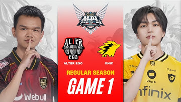 [GAME 1] ALTER EGO vs ONIC REGULAR SEASON | MPL ID S16 AE vs ONIC
