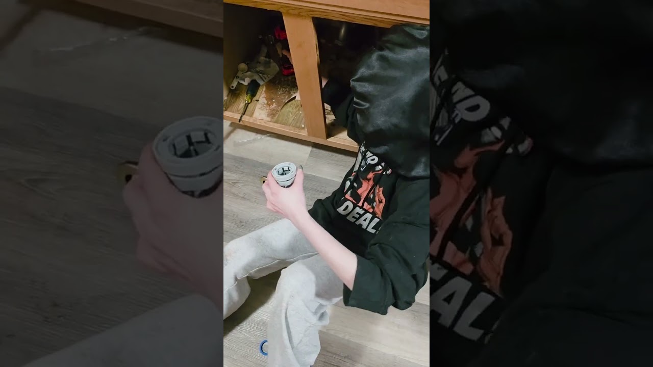 Teens Replacing Kitchen Sink After Big Freeze Rocked The House