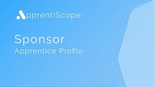 How to Use the Apprentice Profile Page | Sponsor Tutorials