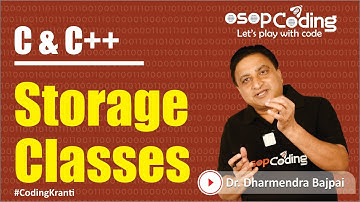 Storage Class Concept | auto, register, static & extern storage class | C/C++ Tutorial - #Lecture82