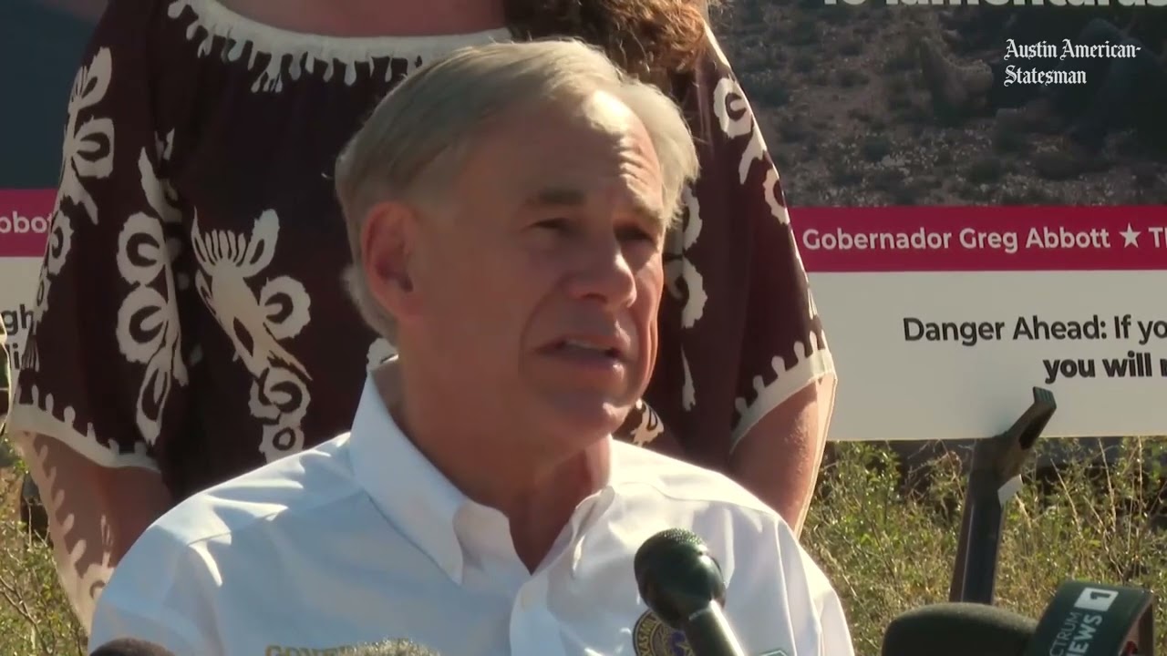 Greg Abbott warns migrants of 'rape trees' at press conference on Texas border security plans