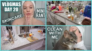 VLOGMAS DAY 20 | Skincare & Chit Chat + Clean With Me!