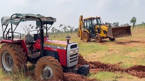 New JCB 3dx Ecoxcellence Backhoe Loader Loading Soil In Mahindra Yuvo And Swaraj Tractor _ Jcb Video