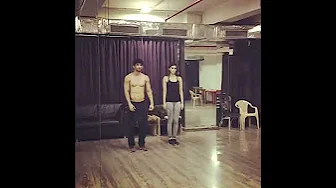 Sushant singh rajput / kriti sanon practicing dance for main tera boyfriend song in RAABTA MOVIE Sushant singh rajput / kriti sanon practicing dance for main tera boyfriend song in RAABTA MOVIE