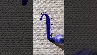 Lettering Tutorial “L”❤️ #shorts #nhuandaocalligraphy #calligraphy #lettering