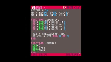PICO-8 collision and 4x sprites