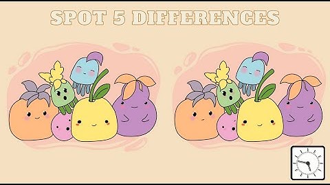 Spot The Difference : Can You Find Them All? (Find The Difference #1)