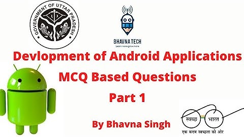 Development of Android Application MCQ Based Questions in hindi  #Androidbasedquestion #important