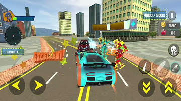 Crane Robot Elphant Car Transform - Robot Game: Android Games