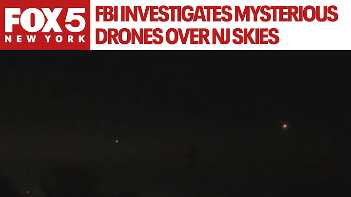 FBI Investigates Mysterious Drones Over NJ Skies