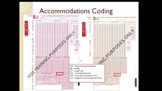Bubbling Score, Accommodations and Version Codes on a STAAR Answer Document Wealth