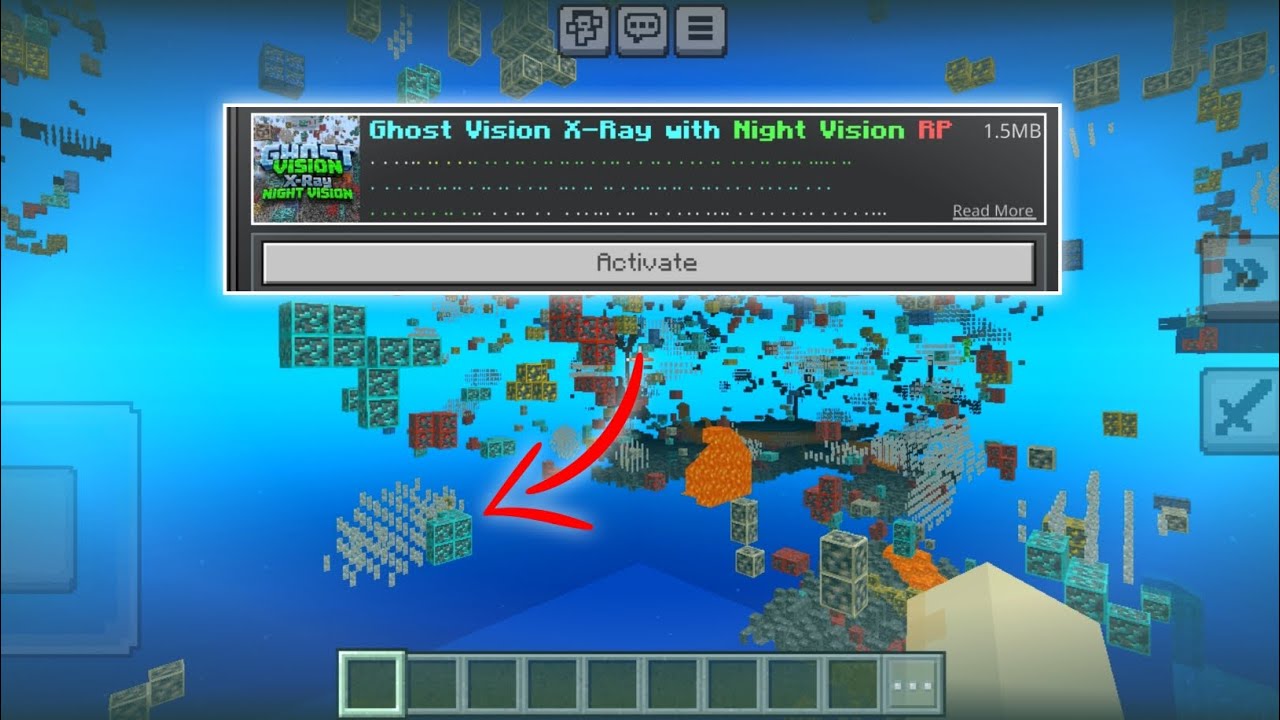 X Ray Night Vision Java GHOST VISION X-RAY & NIGHT VISION‼️TEXTURE PACK X-RAY MCPE 1.26+ || X ...
