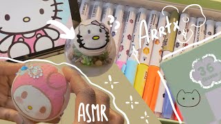 🍄 draw with me ☁️ Hello kitty + Arrtx acrylic markers unboxing screenshot 1