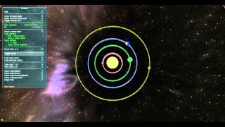 DigiPen PHY 500: Solar system simulation, explicit integrator using Euler's method