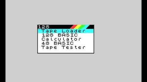 Hello world in ZX Spectrum 128