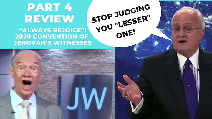 You are Lesser to Us Superior Ones, Know your Place and Stop Judging - JW Convention 2020
