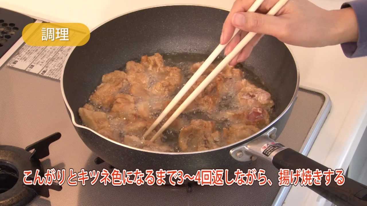 からあげの作り方 フライパンで作れる 日本の家庭料理 日本通tv Youtube