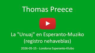 05a de majo 2026 – Thomas Preece (registro nehaveblas)