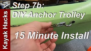 Fishing Kayak Setup For Beginners - Step 7B - Diy Anchor Trolley For Kayak