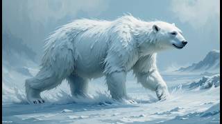 Polar Bear Wall Art | Arctic Wildlife for TV Frame Display | Elegant Winter Animal Nature Décor screenshot 1