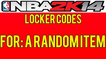 NBA 2K14 Locker Codes! - Free Random Item! PS3/XBOX 360