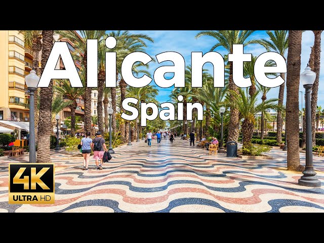 Travel vlog - Alicante, Spain Walking Tour 4K - With Captions