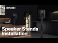 Nakamichi dragon speaker stands unboxing and installation