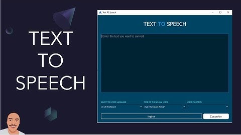 TEXT TO SPEECH - PYTHON