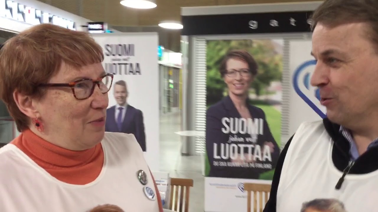 Hannu Laaksonen vaalityössä