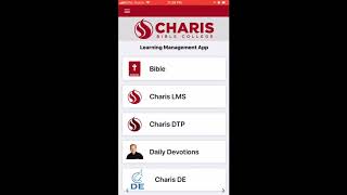 How to Login to DTP in Charis LMS IOS App screenshot 3