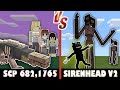 Scp 682, 1765 vs. SirenHead V2 | Minecraft (RUMBLE BATTLE!)
