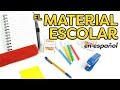 School supplies in Spanish - Vocabulary and example sentences