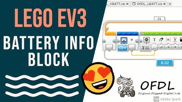 Battery Info Block 電池資訊 指令方塊 for EV3-G [OFDL EV3 Block Dev #2]