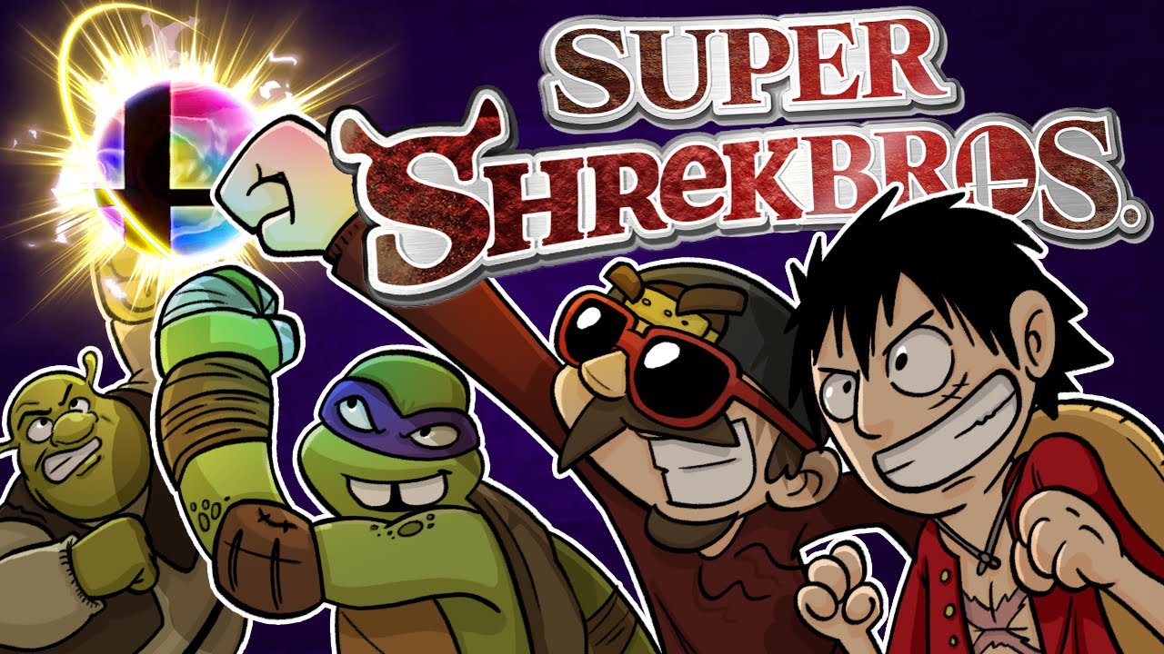 Les PLAGIATS de SMASH BROS !! (SUPER SHREK BROS)