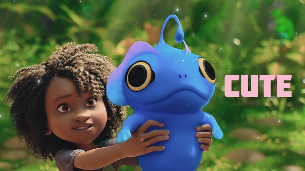 The Sea Beast blue cute and funny scenes everything belongs to netflix