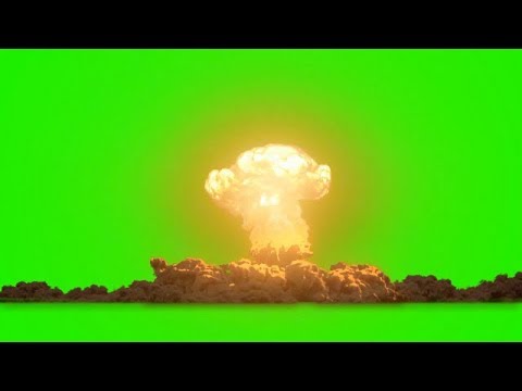 Nuclear Bomb Explosion Green Screen Effects || 4K Video With Sound || Creator's Market.