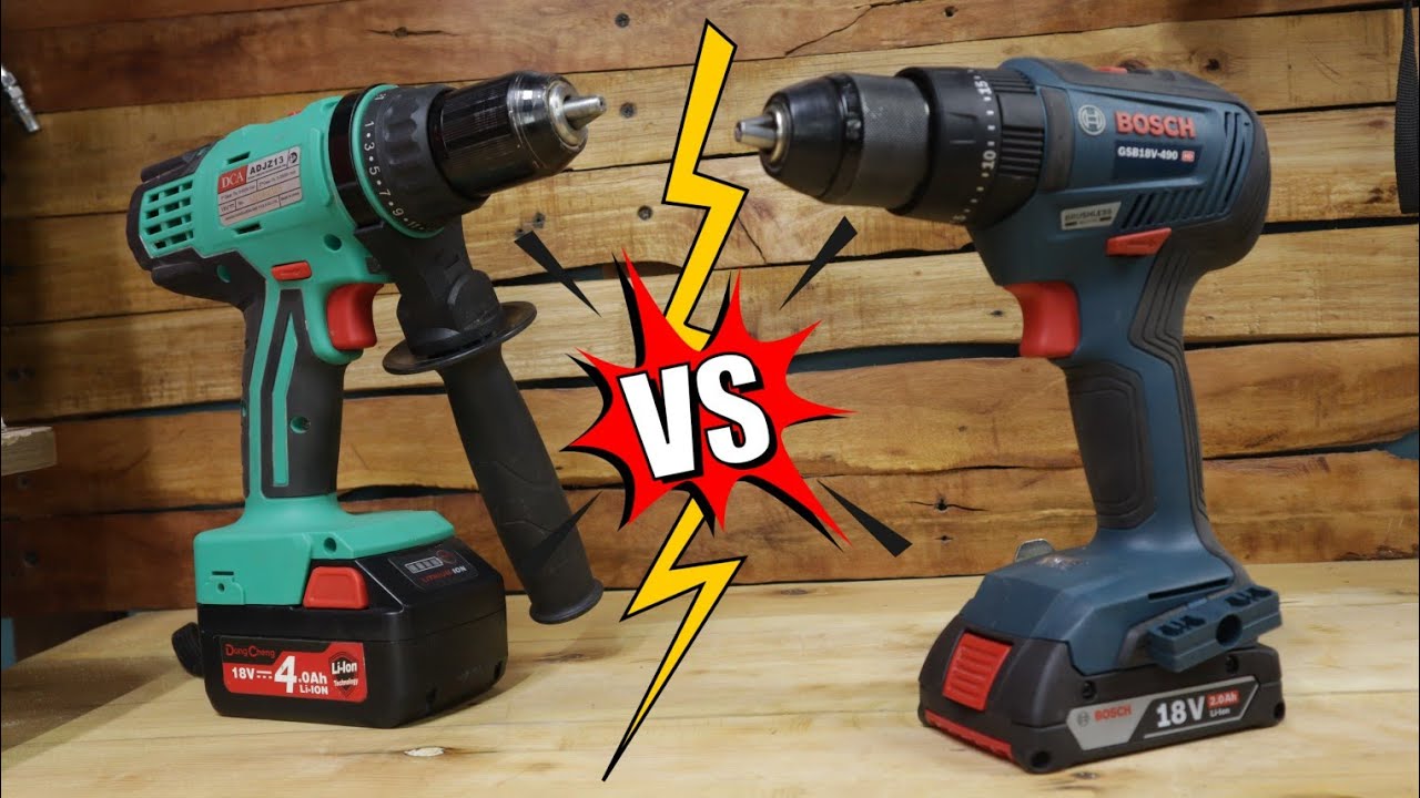 Bosch GSB18V-490 vs DCA AzDJZ13 - YouTube