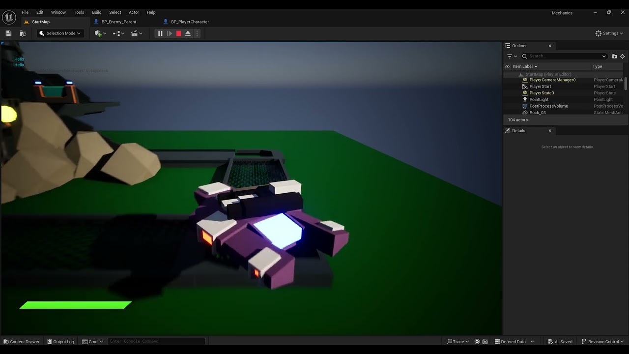 Mechanics Enemy Print Collision Test Screen Recording