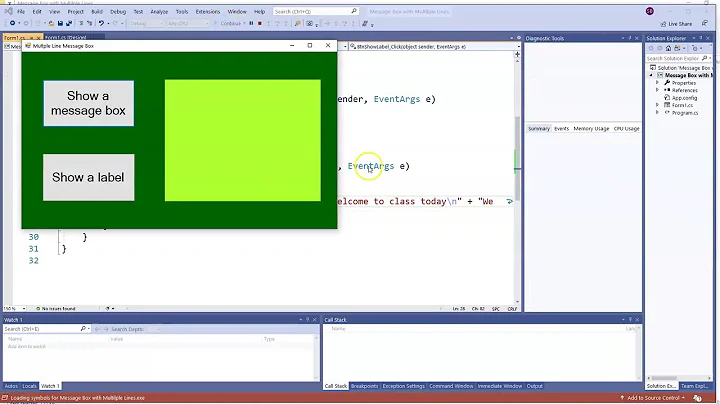 Visual C# 4.6- Multiple Lines in Label and MessageBox