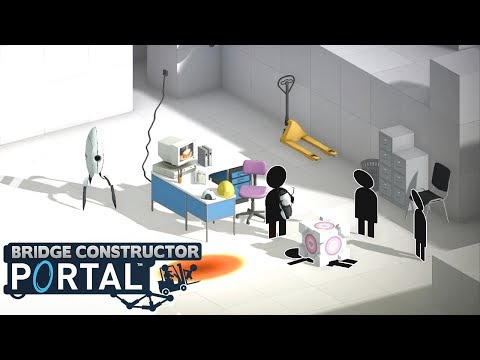 BRIDGE CONSTRUCTOR PORTAL - Level 57 to 60! (Gameplay)