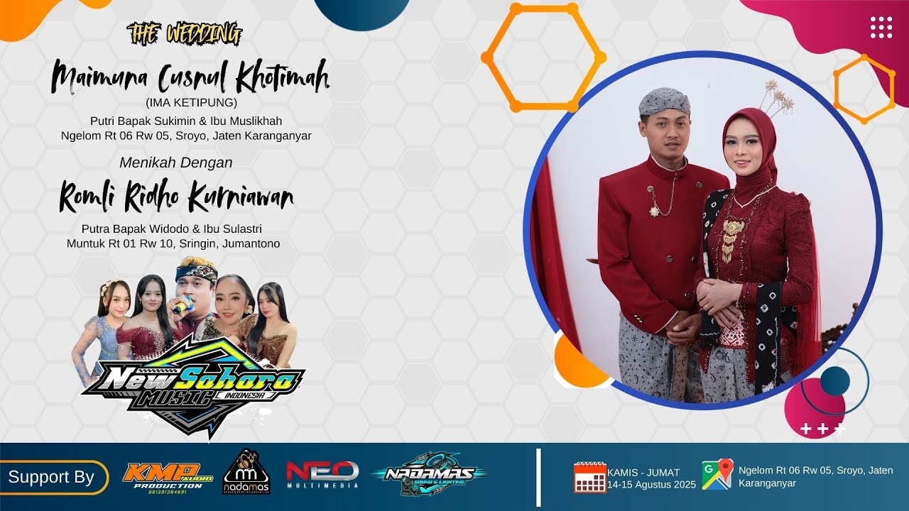 LIVE NEW SAHARA || WEDDING IMA & ROMLI || NADA MAS SOUND|| KMP AUDIO || NEO MEDIA || 10/8/2025